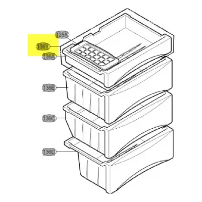 LG Tiroir Bac A Glacons Pour Refrigerateur - Ajp34979904