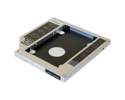 DEXLAN Tiroir lecteur CD ordinateur portable pour disque HDD/SSD 2.5 9,5mm