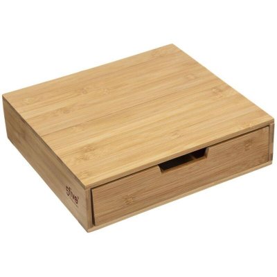 MYCRAZYSTUFF Tiroir range capsules - 5 compartiments - 34,5 x 30,5 x 8 cm - Bambou