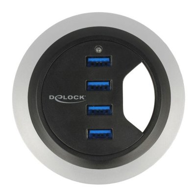 DELOCK Tisch-hub 4x usb 3.0 60mm 4043619628681