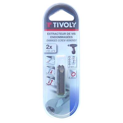 TIVOLY  - 2 extracteurs de vis endommag&eacute;es
