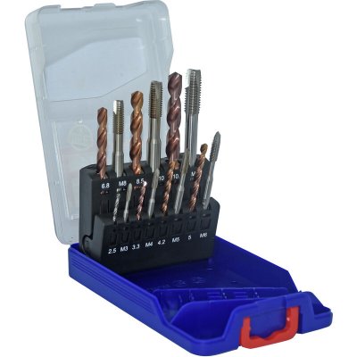 TIVOLY  Coffret  Tarauds/Forets M&eacute;taux SGX 14 Pi&egrave;ces