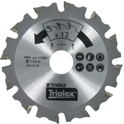 TIVOLY  XT50512004545 Lame de Scie, Gris