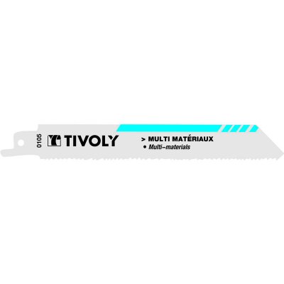 TIVOLY  XT505820105 lot de 2 lames de scie sabre multi-mat&eacute;riaux L150