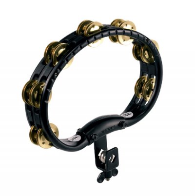 MEINL TMT2B-BK - Tambourin ABS demi-lune 2 rang&eacute;es de cymbalettes - Noir