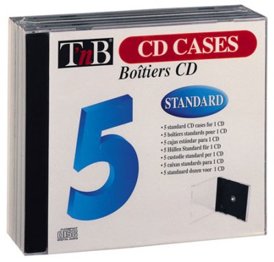 TNB  - Bo&icirc;tiers pour CD T'nB Slim transparents x5