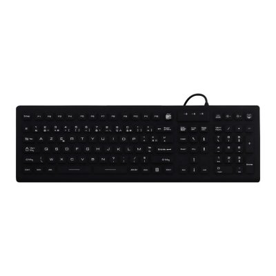 TNB  Clavier Filaire m&eacute;dical IP68 100% &eacute;tanche - AZERTY - Noir