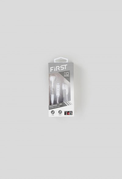 TNB  FIRST - &eacute;couteurs semi intra-auriculaires kit mains libres - blanc 