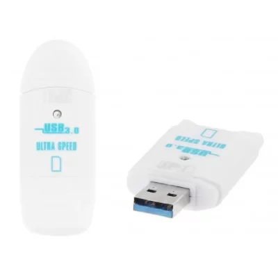 T NB Tnb - Lecteur Carte SD et Micro SD T'nB USB-A 3.0 - Blanc
