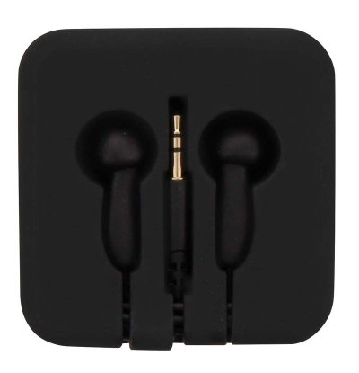 T NB TNB POCKET - &eacute;couteurs boutons avec &eacute;tui enrouleur en silicone - Noir