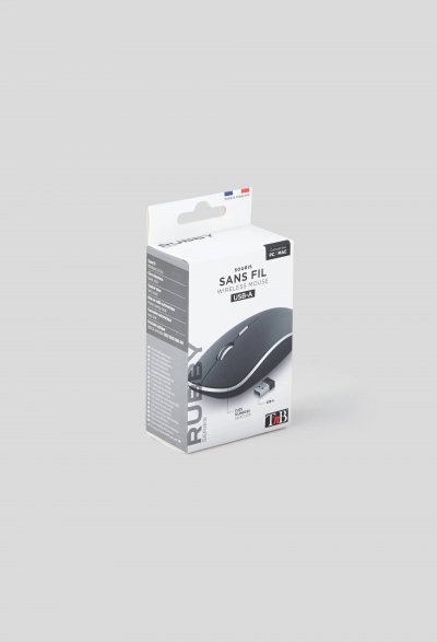 TNB  Souris sans fil silencieuse Rubby - USB - Noire