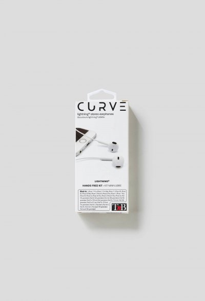 TNB  -  CURV - &Eacute;couteurs Semi Intra-Auriculaires Lightning - Blanc