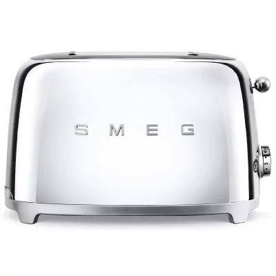 SMEG Toaster 2 fentes extra larges chrom&eacute; Ann&eacute;es 50 - 