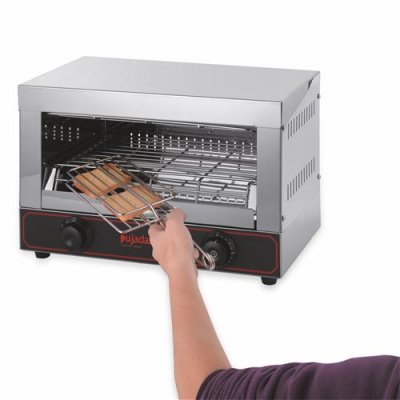  Toaster Professionnel avec 3 Pinces &agrave; Sandwich 1,7 Kw - - - Acier inoxydable440 x250x290mm