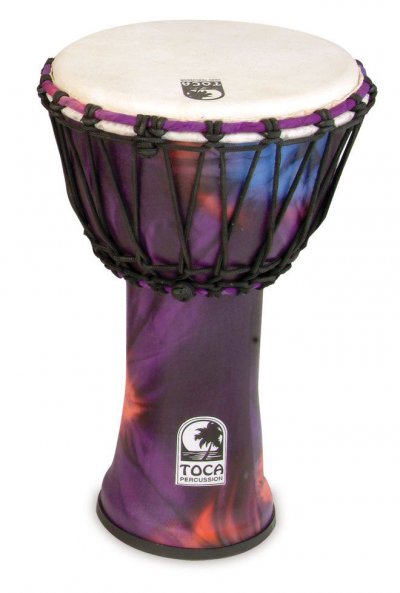 TOCA  SFDJ-9WP Freestyle Djemb&eacute; accordage &agrave; corde9'' Woodstock Violet