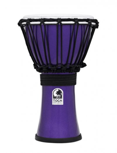 TOCA  TFCDJ-7MI Freestyle Colorsound 7-Inch Djemb&eacute; Metallic Indigo