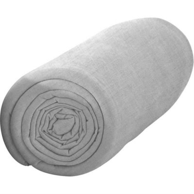 TODAY  017104 Premium Percale Drap Housse Coton Gris clair 90 x 190 cm