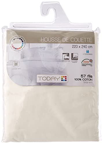 TODAY  201401 Housse de Couette Coton, Chantilly, 240 x 220 cm