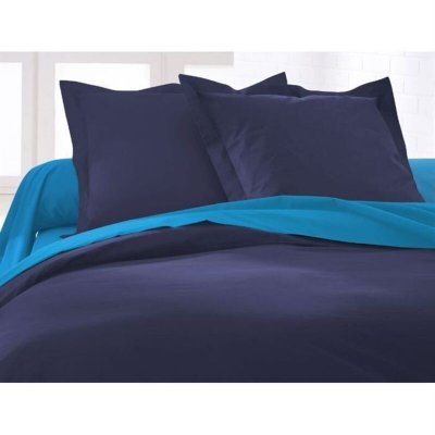 TODAY  201710 Taie d'oreiller a volant plat 75 x 75 cm, Ciel D'orage