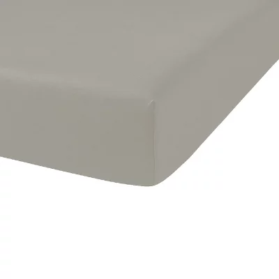 HOME COLLECTION TODAY Drap housse 100% coton - 160 x 200 cm - Mastic TODAY