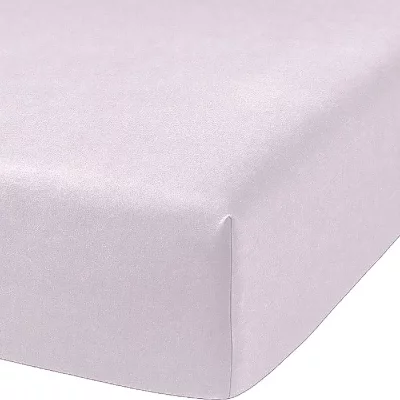 HOME COLLECTION Today drap housse percale de coton, premium poudre de lila 160 x 200