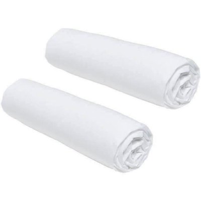 TODAY  Essential - Lot de 2 draps Housses 160x200 cm 2 Personnes 100% Coton Craie