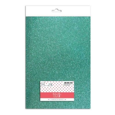 TOGA  MEG819 Tissu Paillet&eacute; Thermocollant Flex Vert 21x30.5x0.1 cm