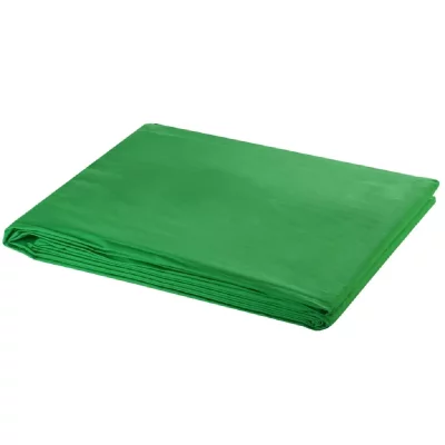 VIDAXL Toile de fond Coton Vert 600 x 300 cm Incrustation