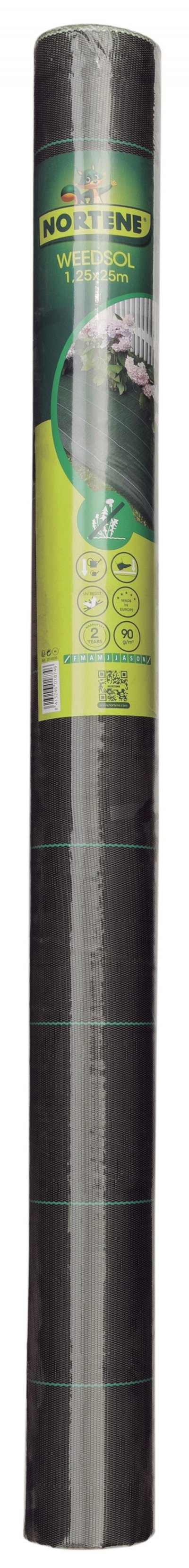 CELLOPLAST Toile de paillage tiss&eacute;e Weedsol 1,25 x 25 m - Vert - Nortene