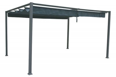 HESPERIDE Toile de toit pour la tonnelle Palmeira 4 x 3 m Ardoise - Hesp&eacute;ride