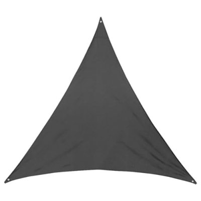 NEKA Toile solaire triangle ""Anori"" - 400 x 400 x 400 cm - Polyester - Gris