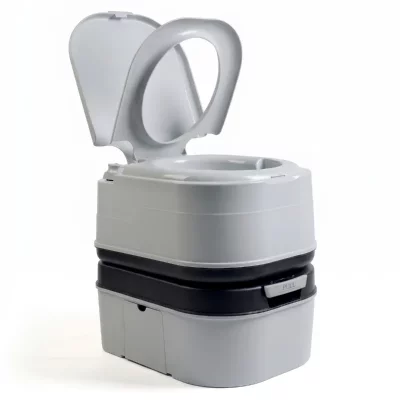 ELECTRO ACTIVA Toilette Portable Chimique pour Adultes 24L Camper, Camping, Auto Caravane WC1195G Gris