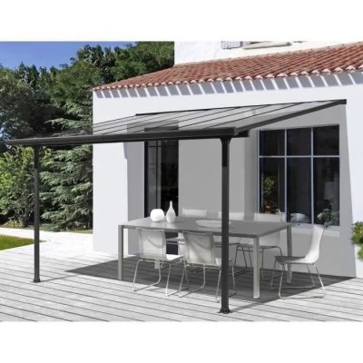 Toit Terrasse Aluminium L.307 x l.300 x H.210/299 cm (9,21 m&sup2;)