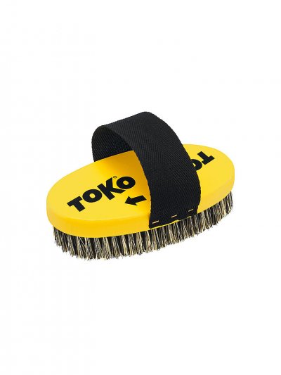 TOKO  Brosse Ovale &agrave; Fil M&eacute;tallique Avec Base Et Sangle Acier