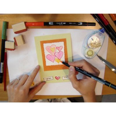 TOMBOW  Feutre double pointe 'ABT DUAL BRUSH PEN', couleurs