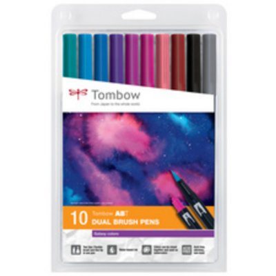 TOMBOW FRANCE & BENELUX Tombow Set De 10 Feutres Dessin Double Pointe Abt Galaxy Couleurs