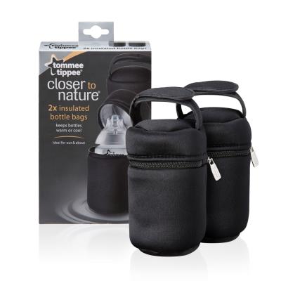 TOMMEE TIPPEE  Insulated Bottle Bags 2 Units Noir