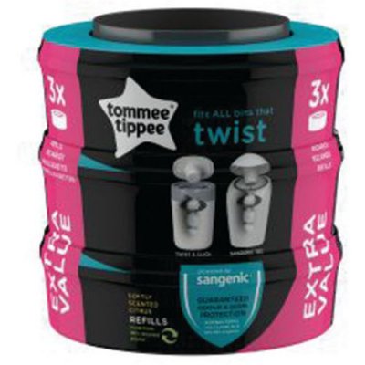 TOMMEE TIPPEE  Sangenic Twist & Click Refill X3 Gris
