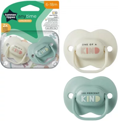 TOMMEE TIPPEE  Sucette Closer To Nature Classique 6-18m Mixte Lot de 2