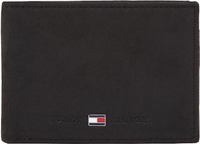 TOMMY HILFIGER  Johnson Mini Cc Flap Coin Pocket Noir Homme