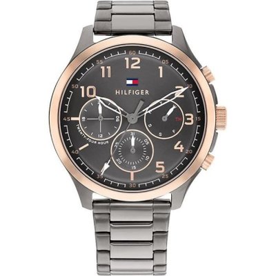 TOMMY HILFIGER  - Montre Hommes - Quartz Multi-Cadrans - Bracelet Acier inoxydable Gris - 1791871 