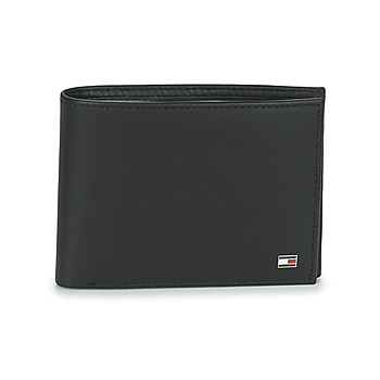 TOMMY HILFIGER  Portefeuille homme en cuir noir. Couleur: Marron