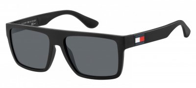 TOMMY HILFIGER  th 1605/s Sunglasses, Matte Black, 56 Homme