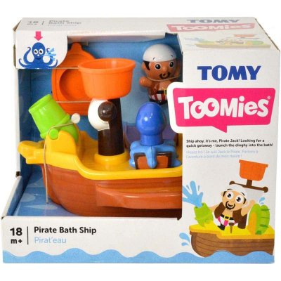 TOMY  eau pulv&eacute;ris&eacute;e jouets de bain bateau pirate 28 cm marron