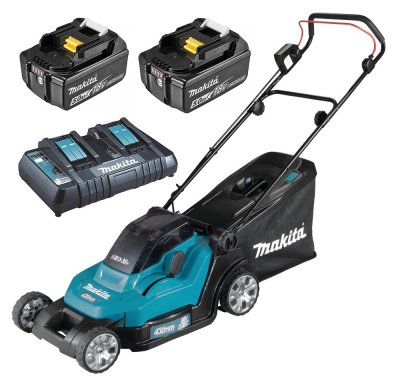 MAKITA Tondeuse 36V 2X18V Li-Ion 43 cm + 2 Batteries  - DLM432PT2