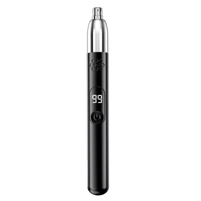 AVIZAR Tondeuse 3W pour Poils de Nez Rechargeable USB Compacte avec Ecran Digital Noir