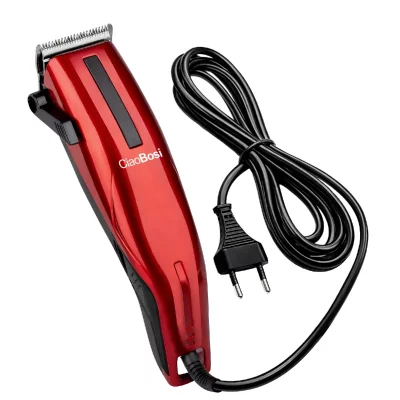 AVIZAR Tondeuse &agrave; Cheveux Electrique Filaire 12W Coupe et Taille Pr&eacute;cis Rouge