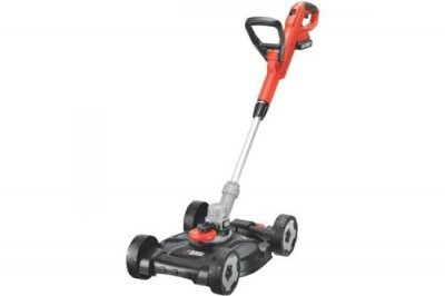 BLACK & DECKER Tondeuse a Gazon Outil 3en1 sur batterie 18V 28cm de coupe BLACK DECKER STC1820CM Grande 