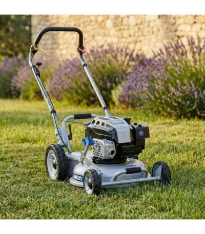 GRIN Tondeuse &agrave; gazon professionnelle tract&eacute;e moteur Briggs Stratton 190 cm&sup3;, mulching 46 cm -  PM46A 