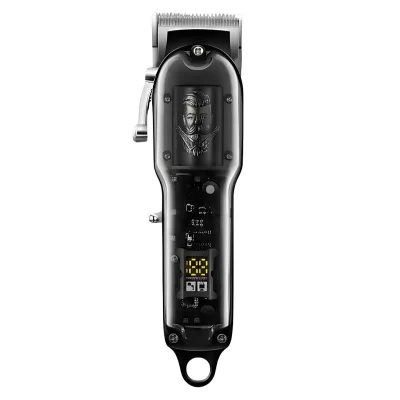 AVIZAR Tondeuse Cheveux et Barbe 2000mAh Autonomie 100 minutes avec Ecran et Guides Noir